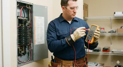 Electricista instalando contactos y apagadores en Culiacán