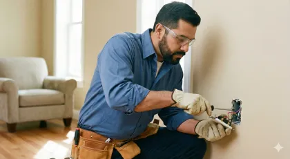 Instalación eléctrica profesional en residencia de Culiacán